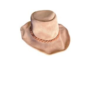 Walkabout Real Suede Leather Hat, Size Large